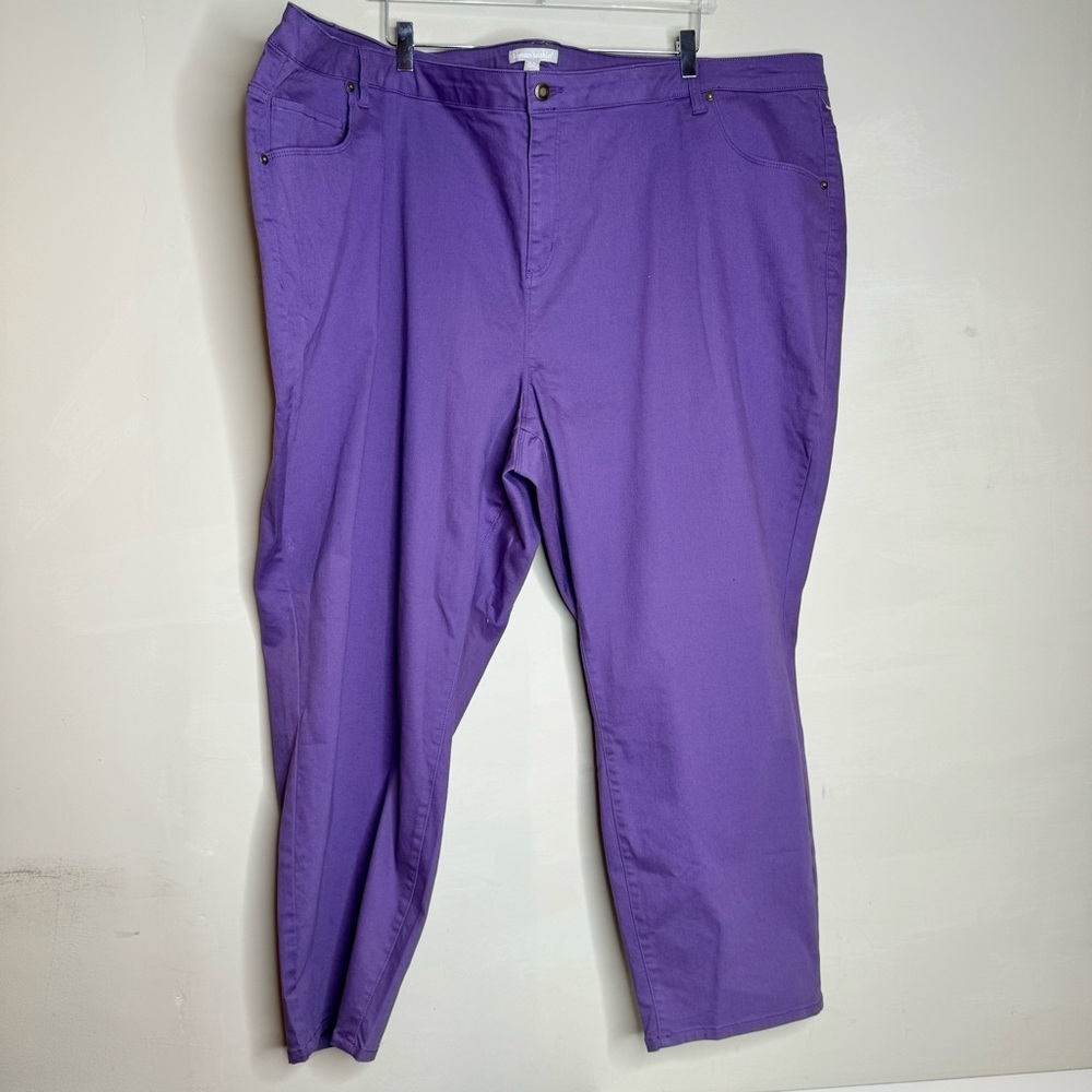 Woman Within Women's Pants, Purple size 38W